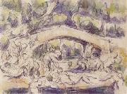 Paul Cezanne Bathers Beneath a Bridge oil painting picture wholesale